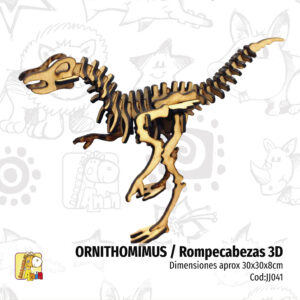 Ornitomimus — Rompecabezas 3D