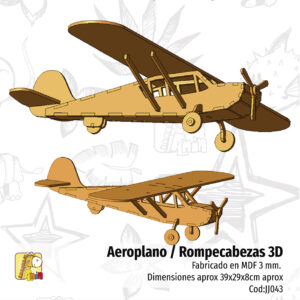 Aeroplano — Rompecabezas 3D