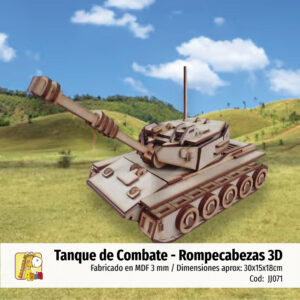 Tanque de Combate — Rompecabezas 3D
