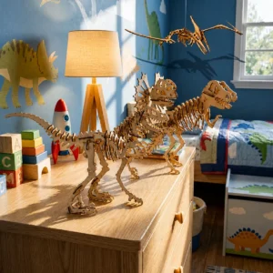 Caja Dino — 4 rompecabezas 3D + 2 regalos